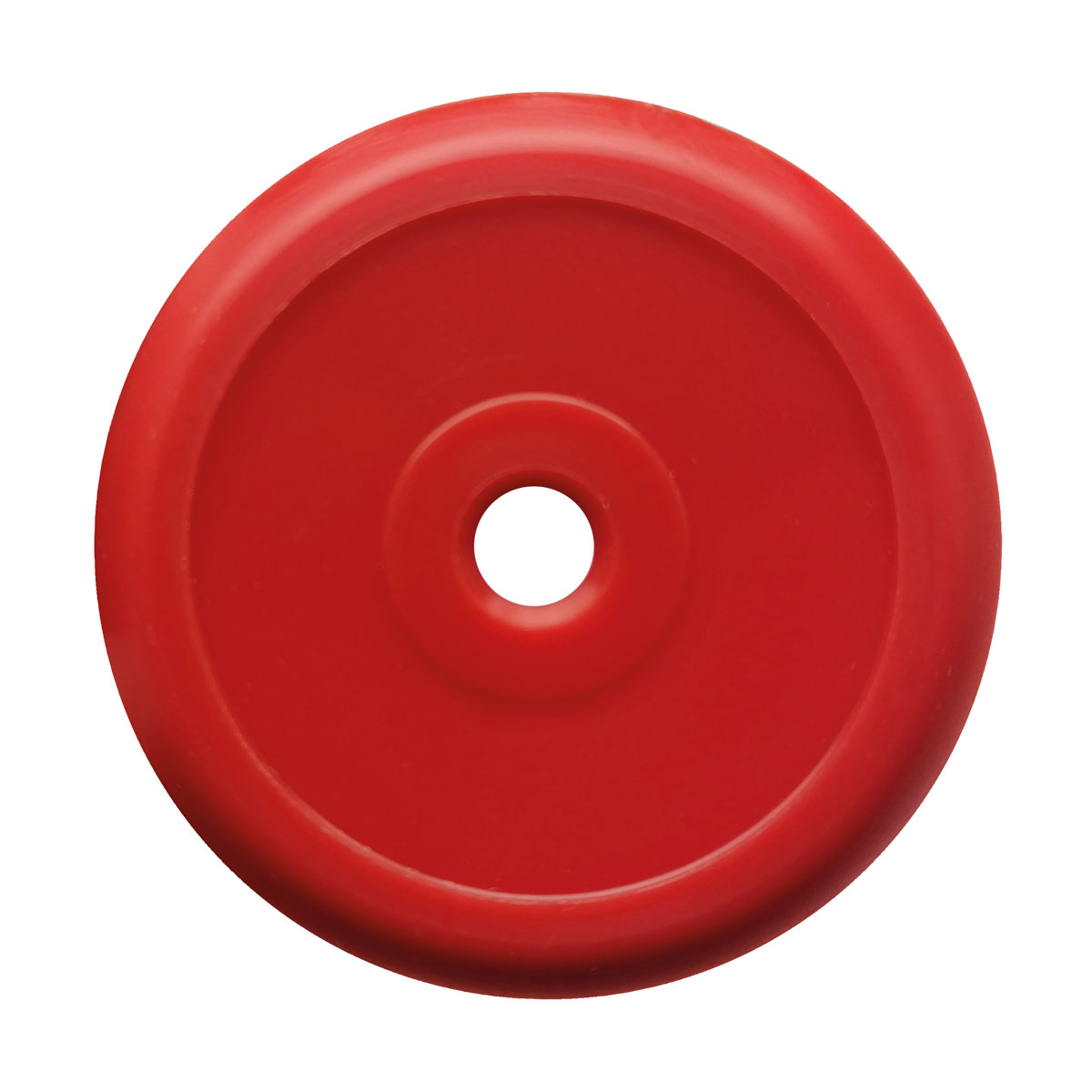 Abschlussplatten aus Polyamid 3/4", Ø 90 mm ohne Aufschrift - rot