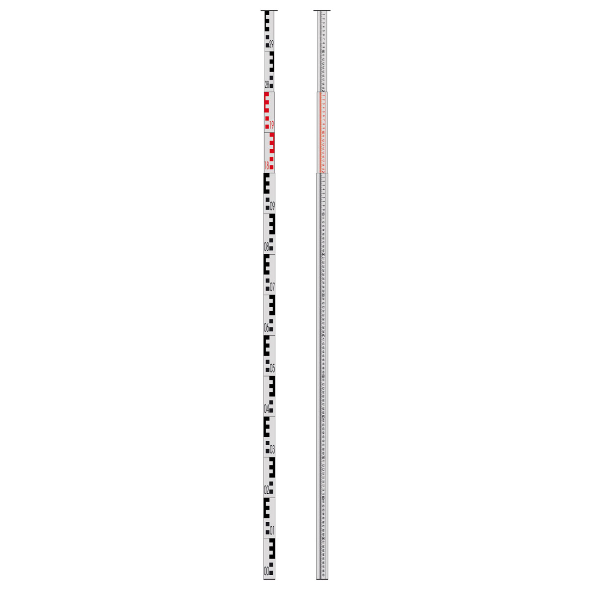 Nivellierfix 3 m F 373 313 3-teilig, einschiebbar auf 1,12 m