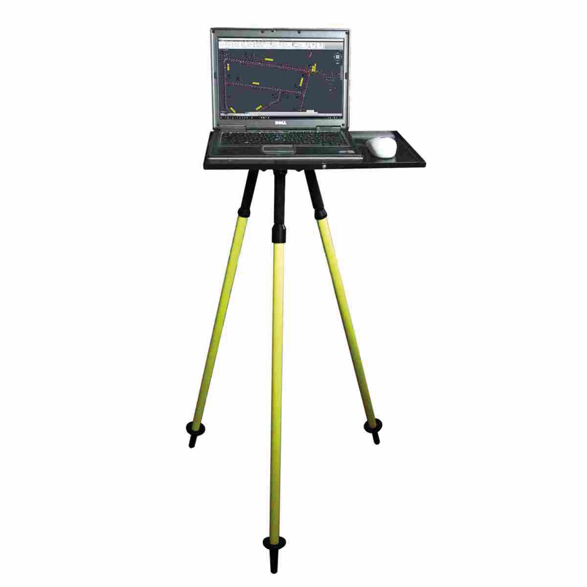 Computer-Feldtisch mit Dreibeinstativ und Adapter 