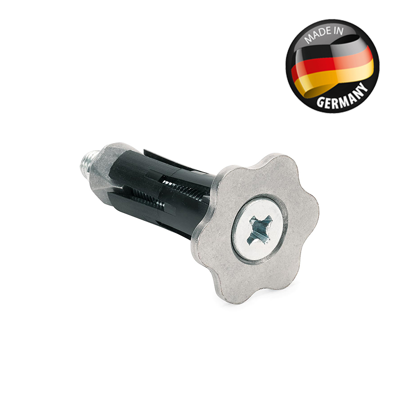 Rothbucher Fixpunkt für Spannstellen Ø 22–24 mm zur präzisen Verankerung bei Vermessungsarbeiten im Baubereich.