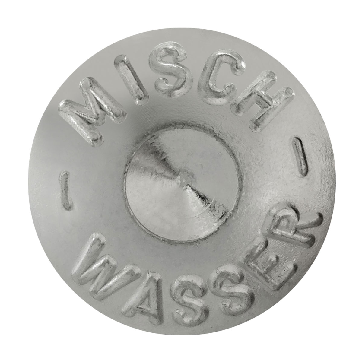 Superkopfbolzen, Länge 75mm, Aufschrift: MISCHWASSER