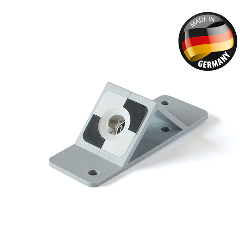 Das silberbeschichtete Rothbucher RSMP15 Monitoring Prisma mit Winkel, Made in Germany.