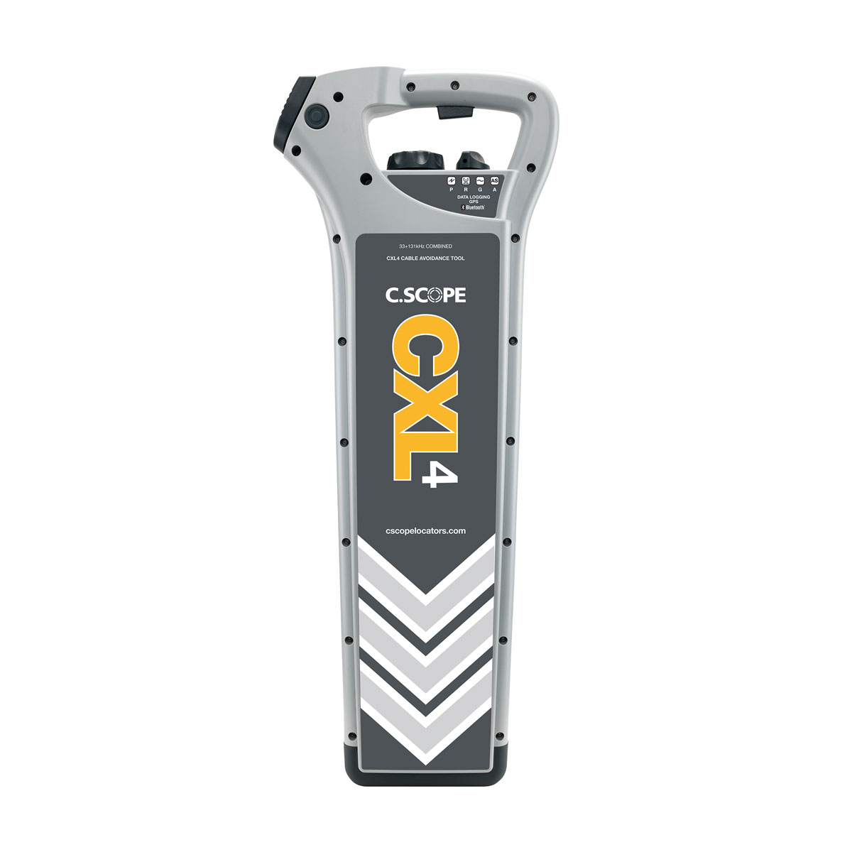 C.Scope Kabelsuchgerät CXL4 mit GPS und Datenlogging vor weißem Hintergrund.