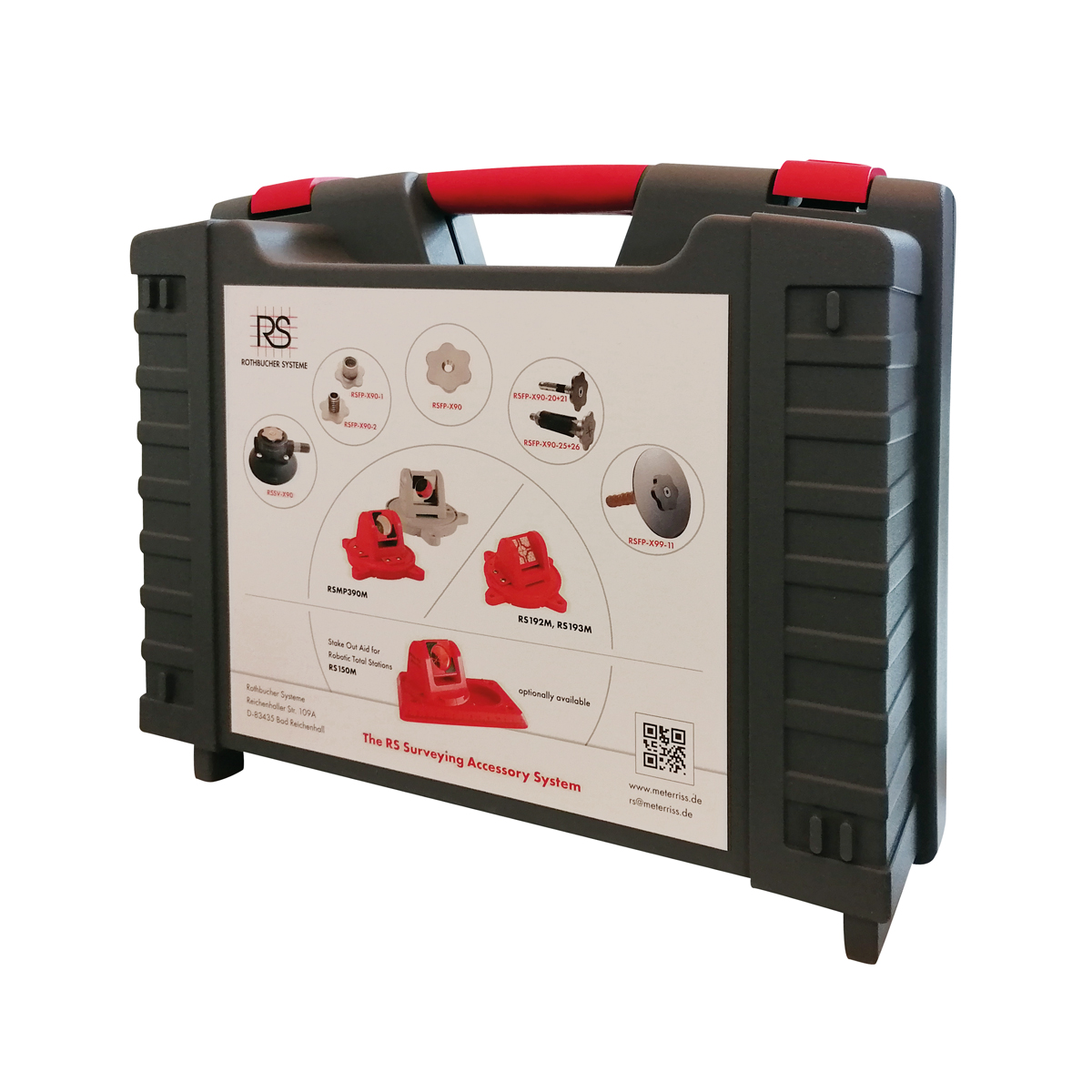 Geschlossener, robuster Transportkoffer des Kofferset "Scannermarken" von Rothbucher für sicheren Transport.