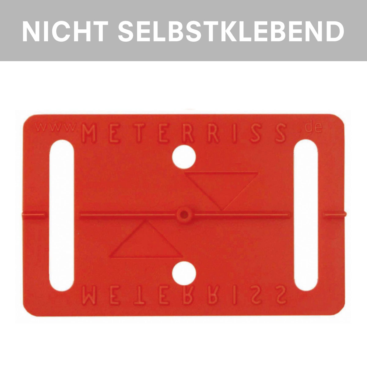 Meterriss-Plakette RS10 - Selbstklebend von Rothbucher Systeme - Weiß