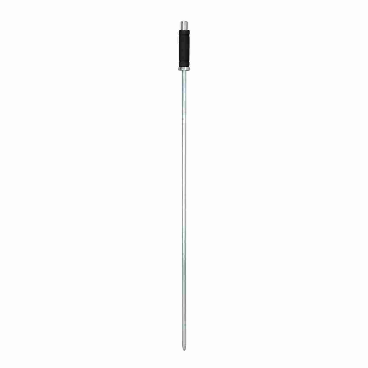 Einschlagwerkzeug mit Schlagkopf, schwarzem Griff und langem verzinktem Stab für schwere und harte Böden.