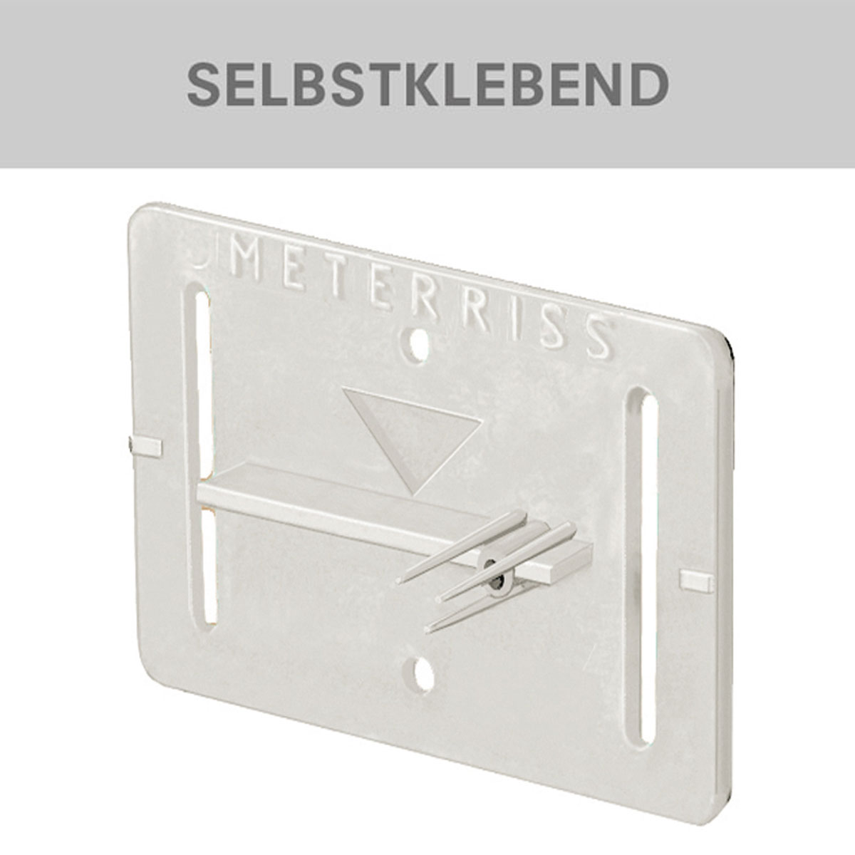 Meterriss-Plakette RS21 - Selbstklebend - Weiß - Rothbucher Systeme