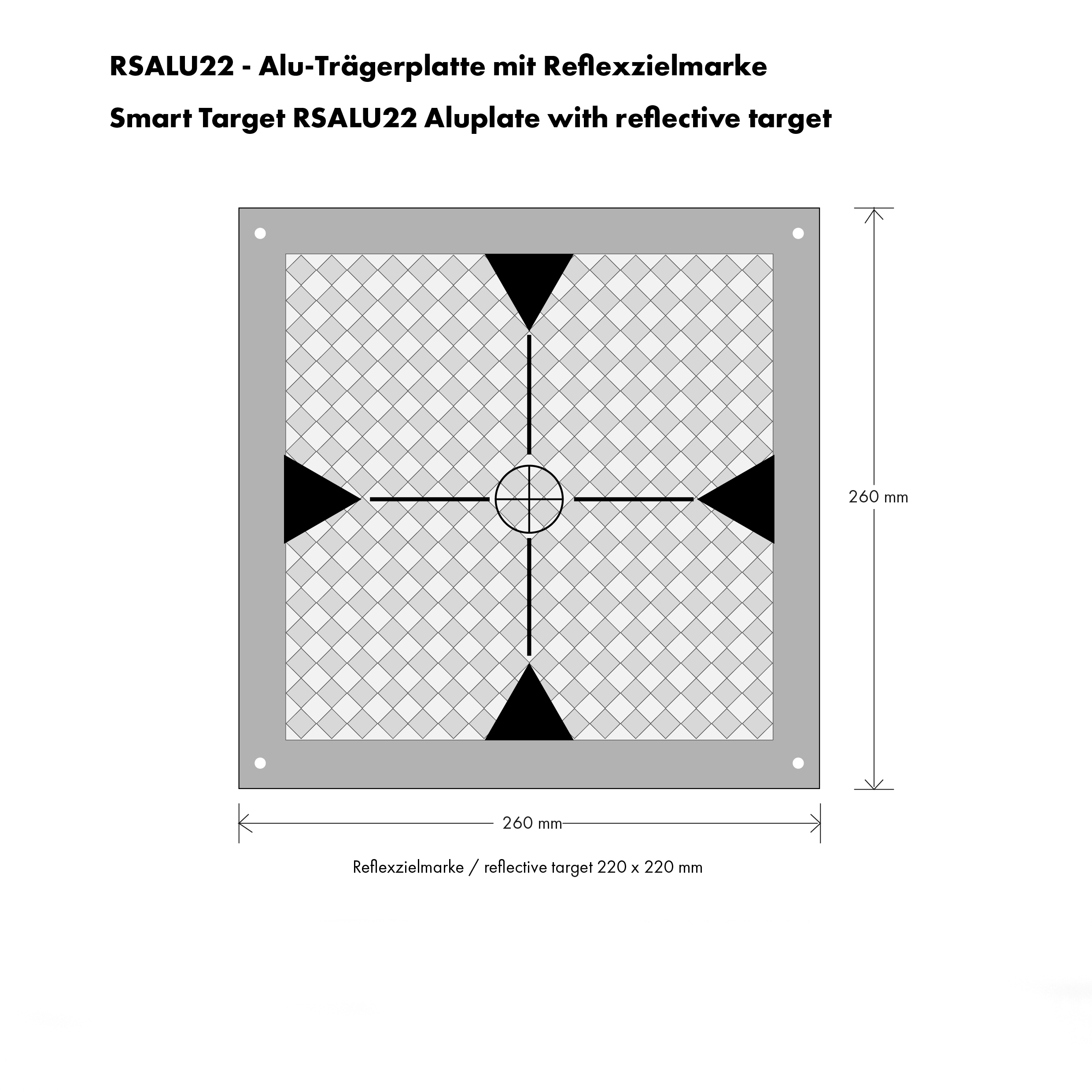 Vermessungstafel RSALU22 von Rothbucher Systeme 