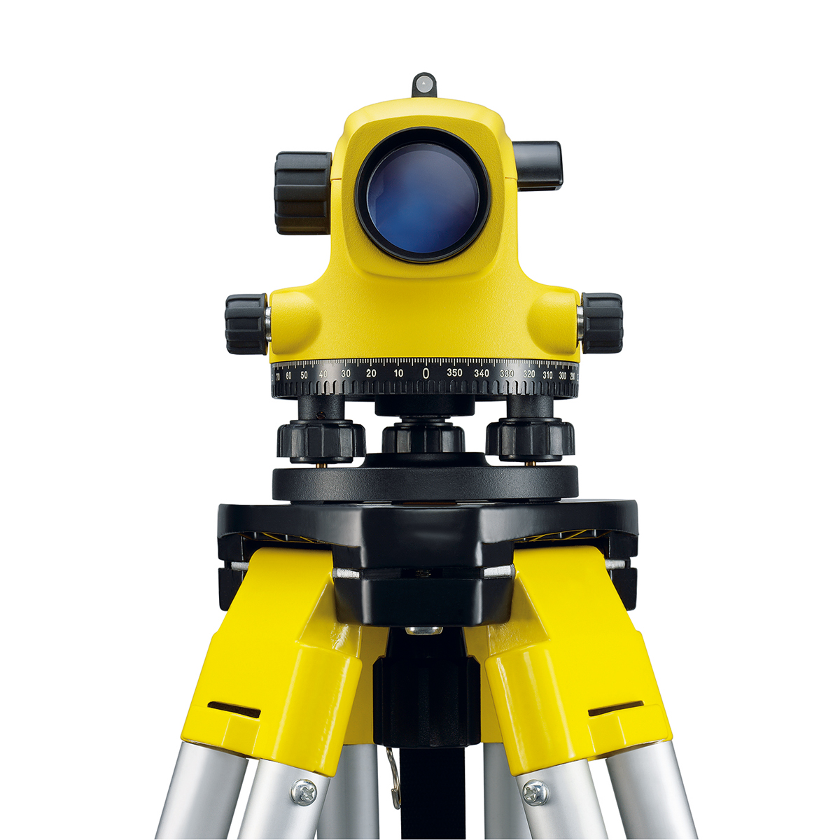 Nivelliergerät GeoMax ZAL124 Vergrößerung 24 x, komplett mit Stativ und Latte