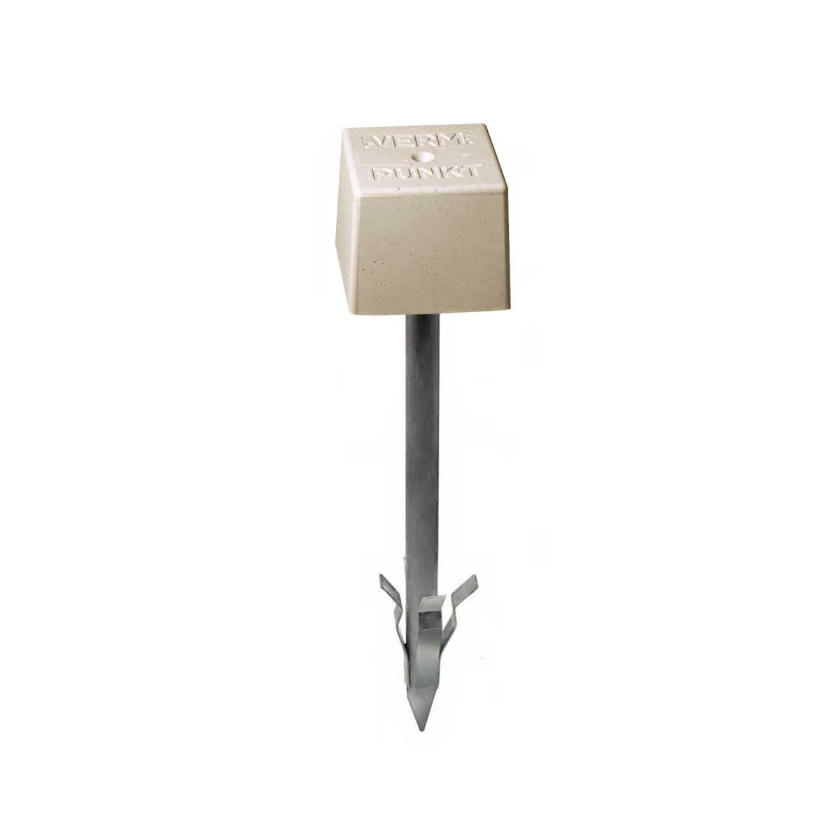 Rohrmarken, feste Spitze, weiß, Verm.Punkt Kopfgr. 100x100x90 mm, Länge 500 mm
