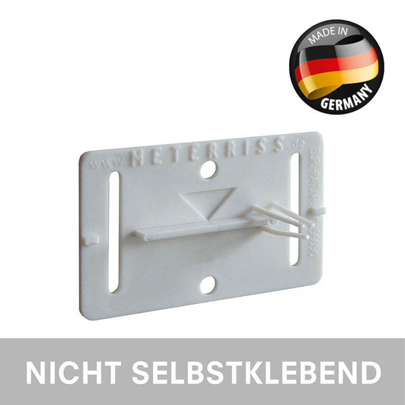 Meterriss-Plakette RS20 - Nicht Selbstklebend von Rothbucher Systeme - Weiß