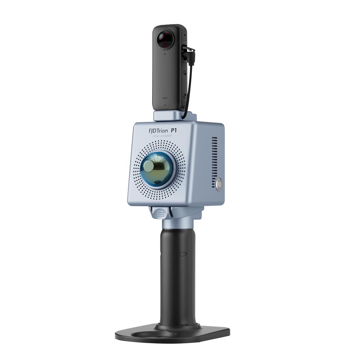 Der kompakte LiDAR-Scanner FJD Trion P1 von FJ Dynamics Vorführgerät, bereit für präzise 3D-Datenerfassung.