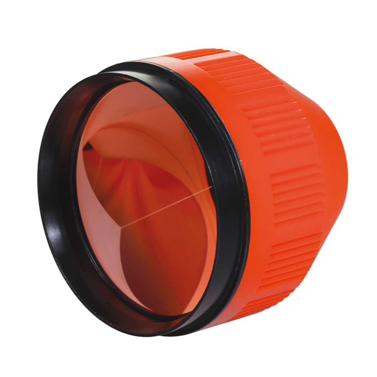 Standard-Prisma im orangen Gehäuse mit schwarzem Ring und kupferbeschichtetem Glaskörper.