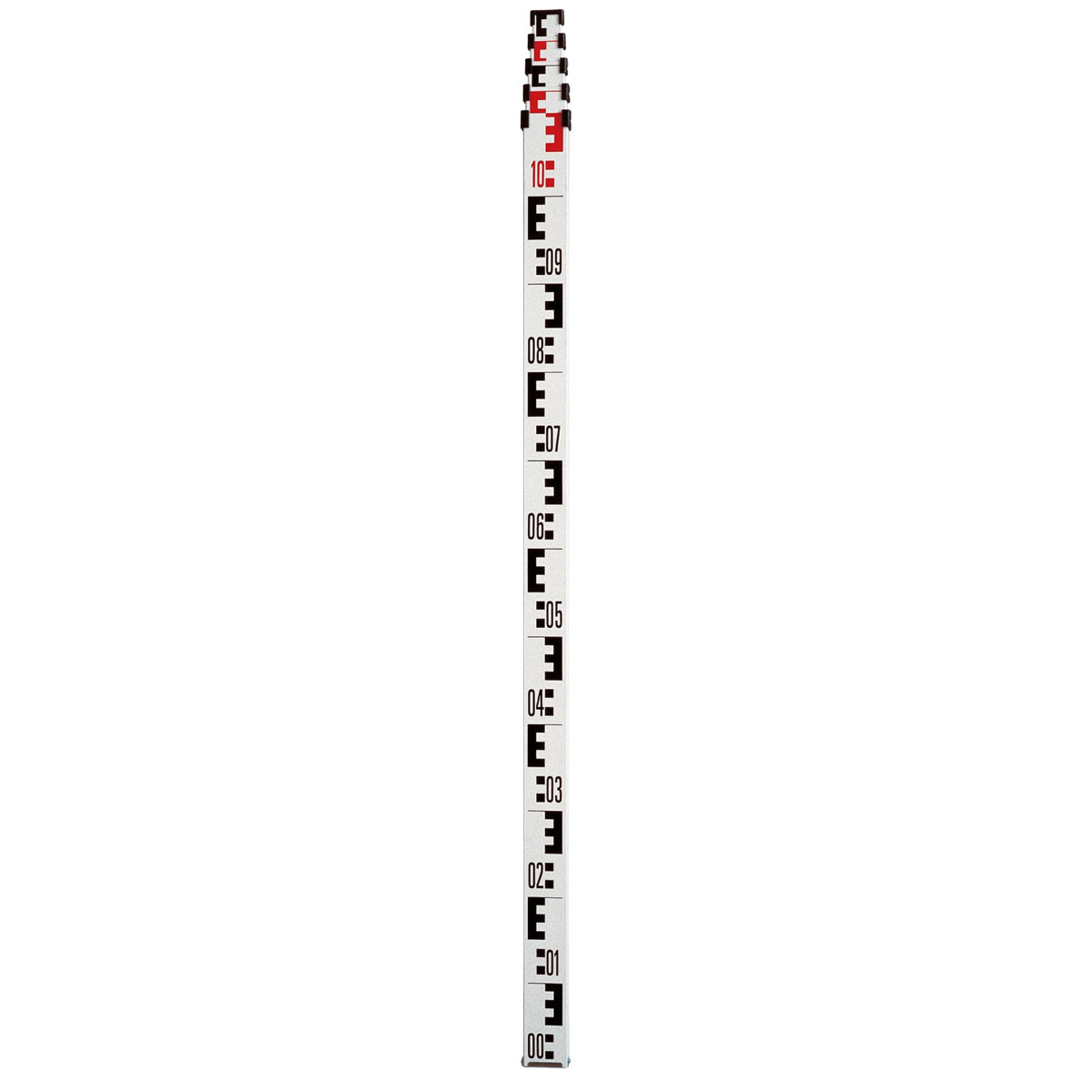 Teleskop-Nivellierlatte, Länge 3 m cm-E-Teilung /mm-Teilung Teleskop-Nivellierlatte, Länge 3 m cm-E-Teilung /mm-Teilung