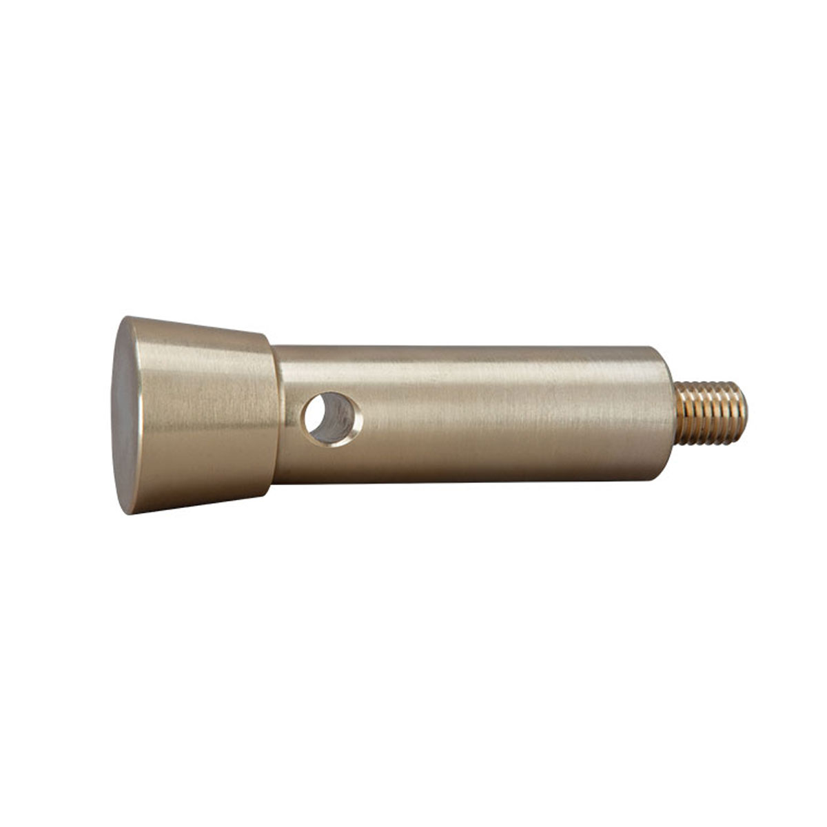 Messkopf aus Messing, 100 mm Kopf-Ø 35 mm, Bohr-Ø 22 mm, M12-Gewinde