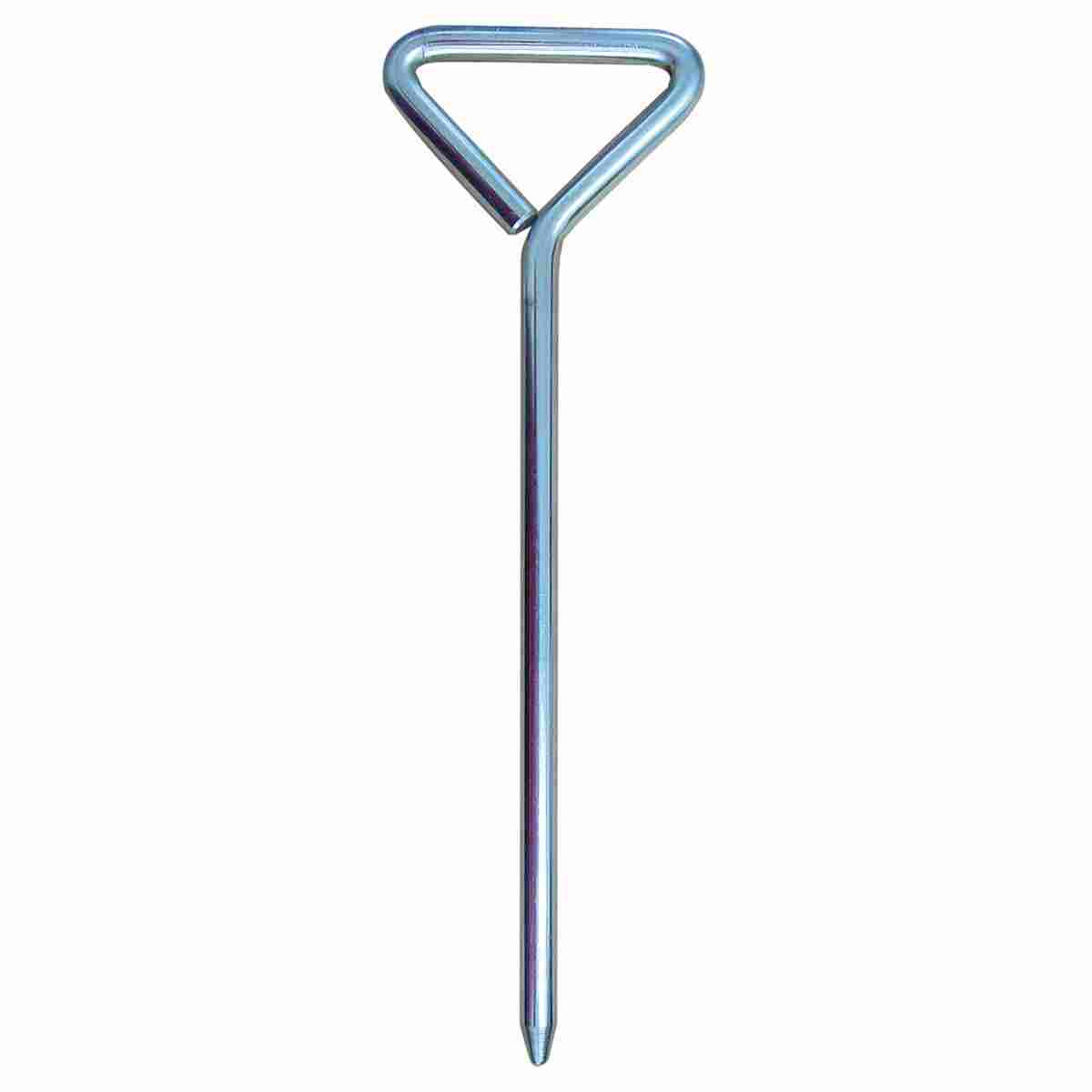 Verzinkter Standarderdungsstab 28 cm von C.Scope mit dreieckigem Griff.