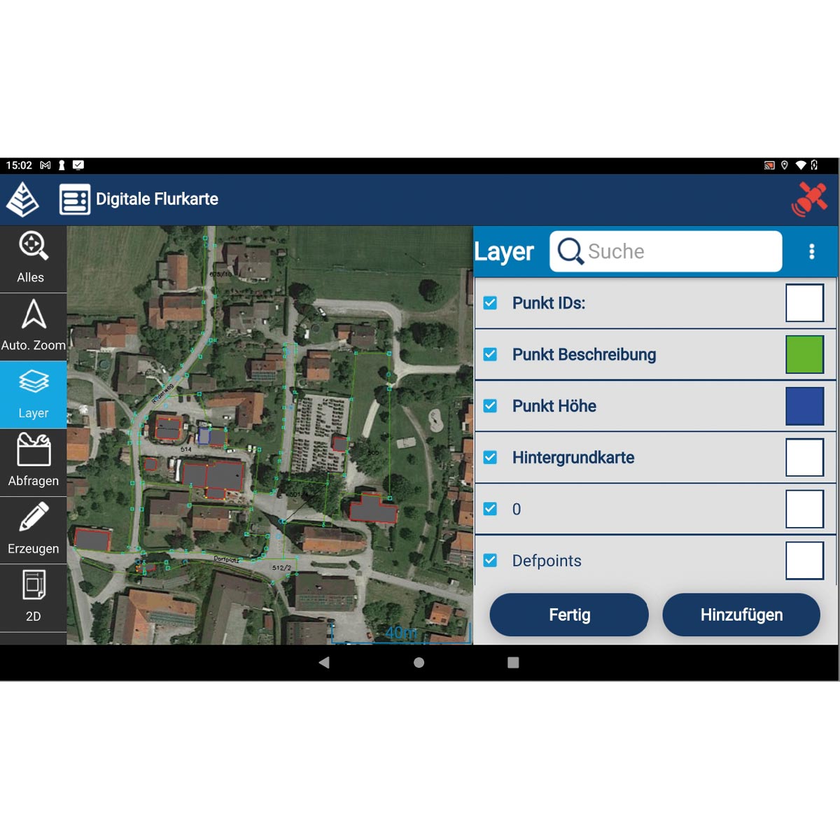 Carlson Android Software Layout GPS dauerhafte Lizenz