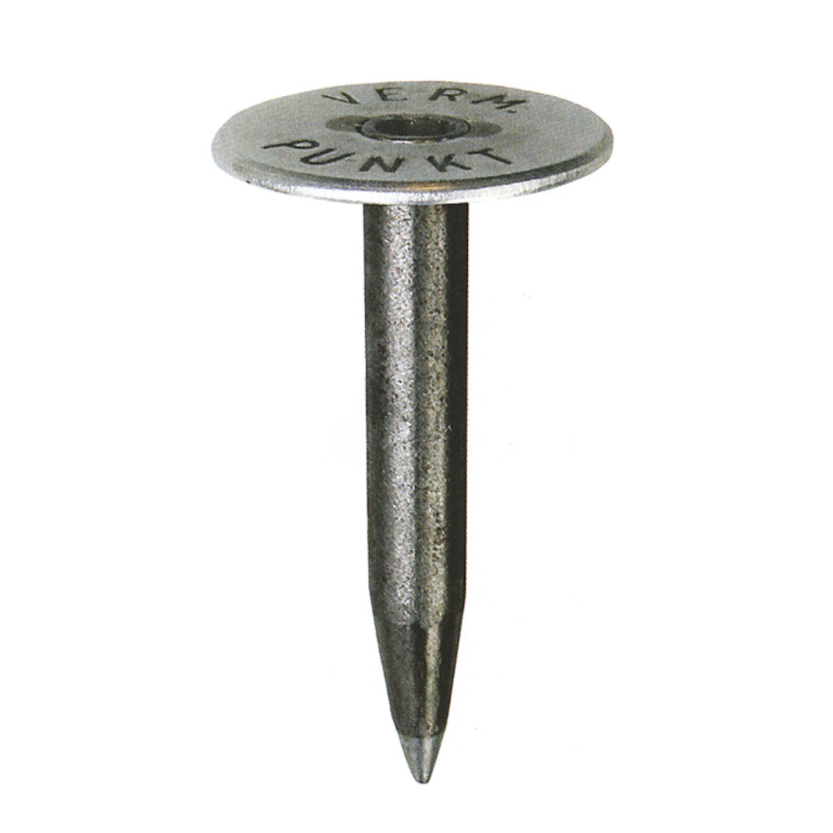 Eisenvermessungsrohr mit Kopfplatte, 1/2 Zoll, 150 mm, Vermessungspunkt-Aufschrift