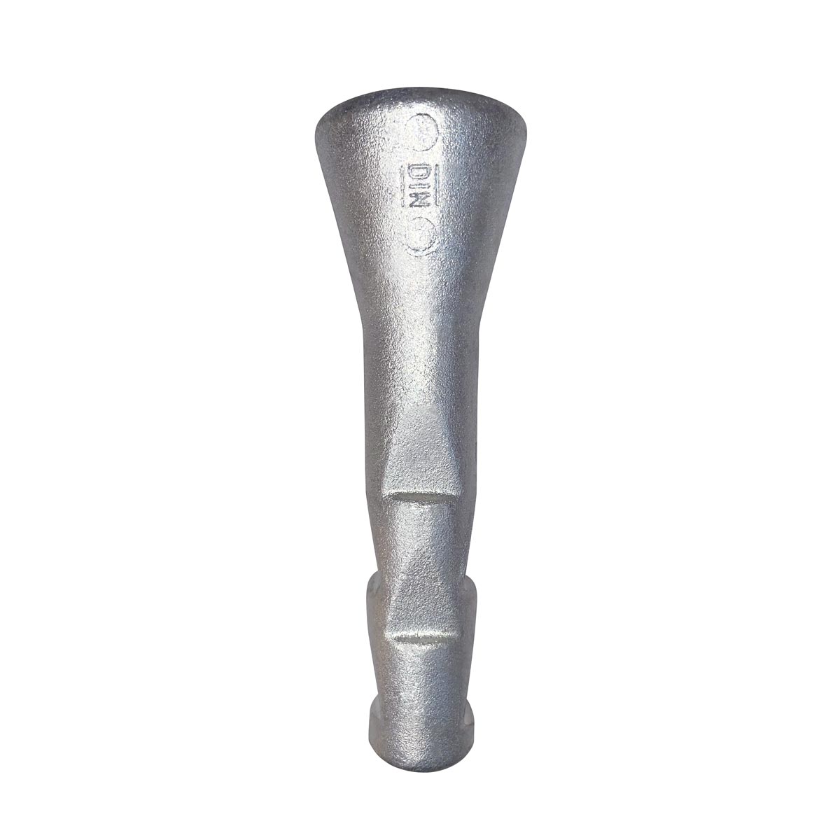 Höhenbolzen DIN 18708, aus Stahl, Form A, Länge 200 mm, Kopf-Ø 60 mm, Aufschrift "Vermessung"