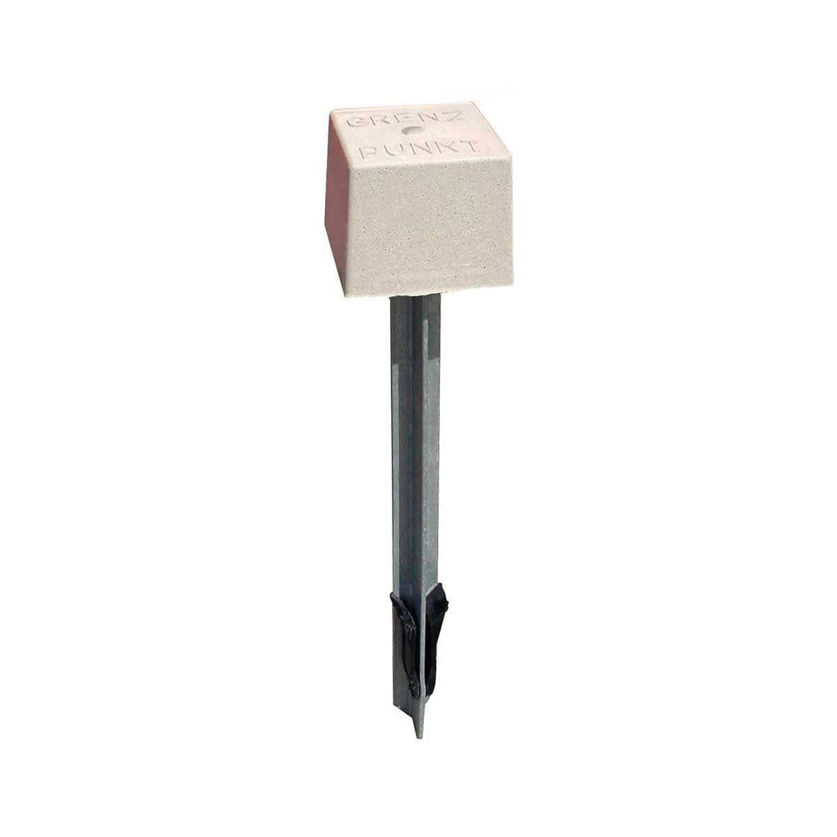 T-Marken, weiß, Grenzpunkt Kopfgr. 90x90x80 mm, Länge 500 mm