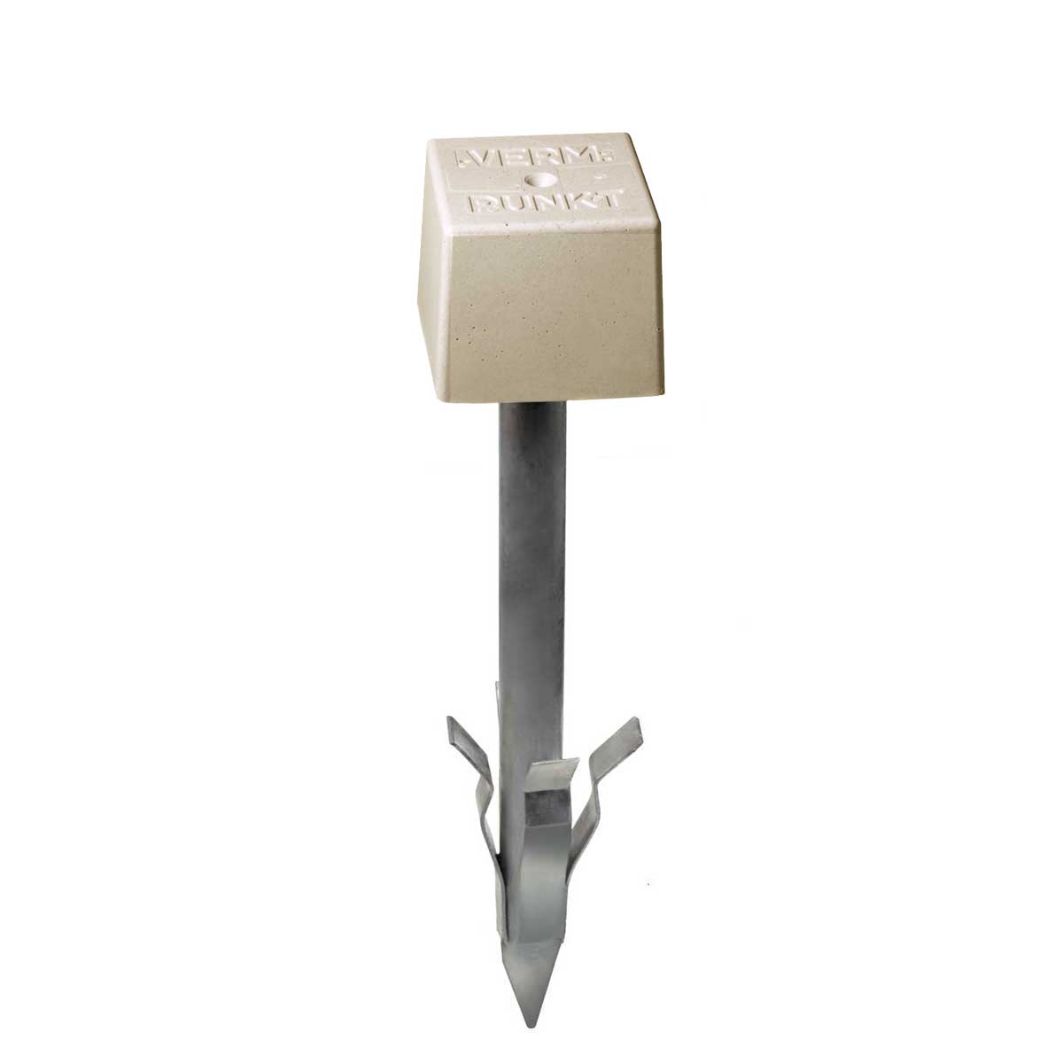Rohrmarken, feste Sp., weiß, Verm.Punkt Kopfgr. 90x90x80 mm, Länge 500 mm
