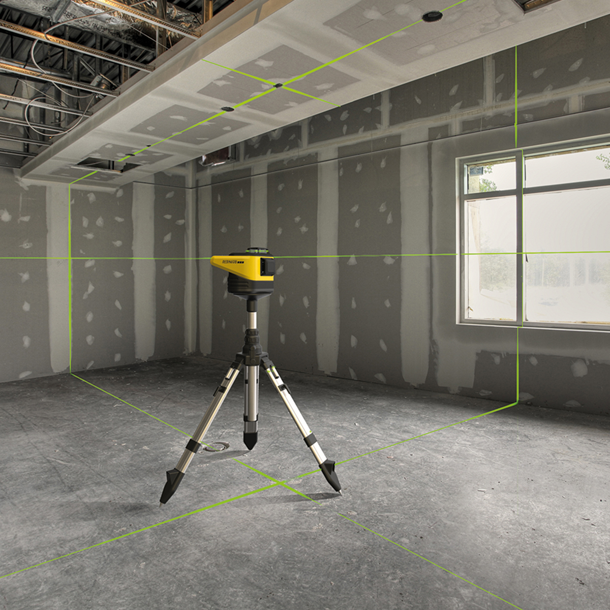 Rotationslaser PNRLR-3D manuell neigbar, mit rotem Strahl