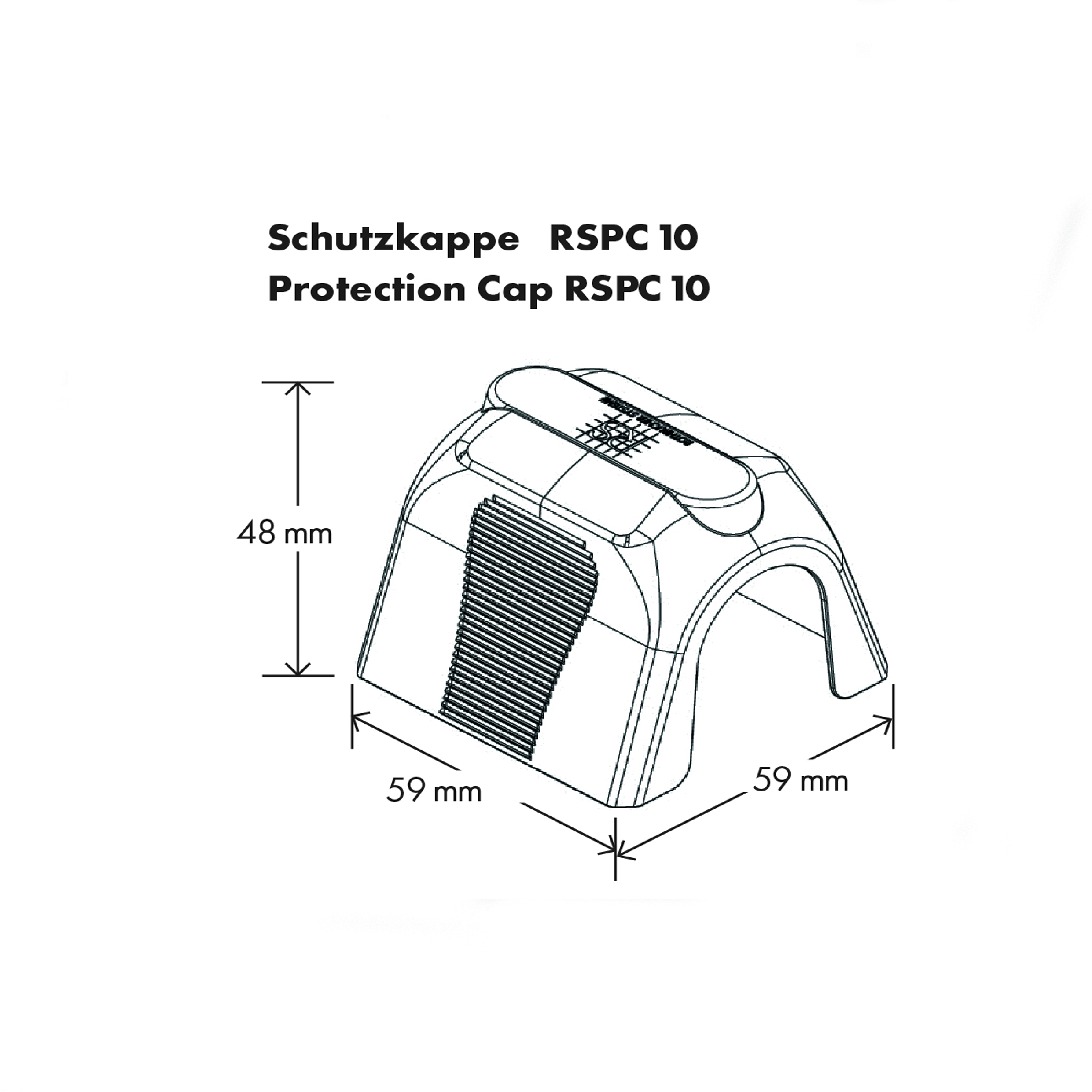 Produktinformationen "Schutzkappe RSPC10 grau für Reflexzielmarken und Prismen"