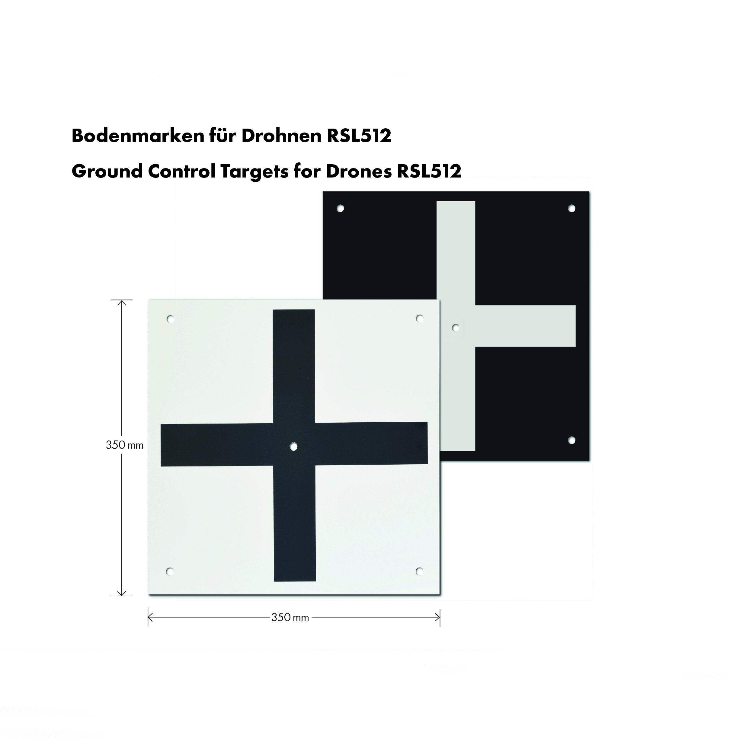Drohnen-Bodenmarke RSL512 von Rothbucher Systeme 