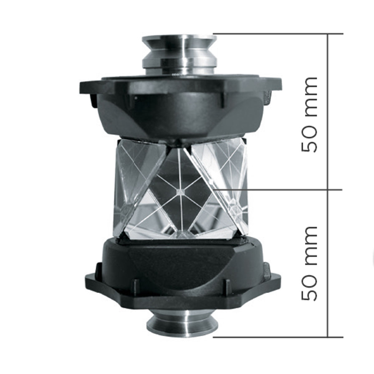 360° Prisma kompatibel mit Sokkia und Topcon Offset -7 mm, silberbeschichtet