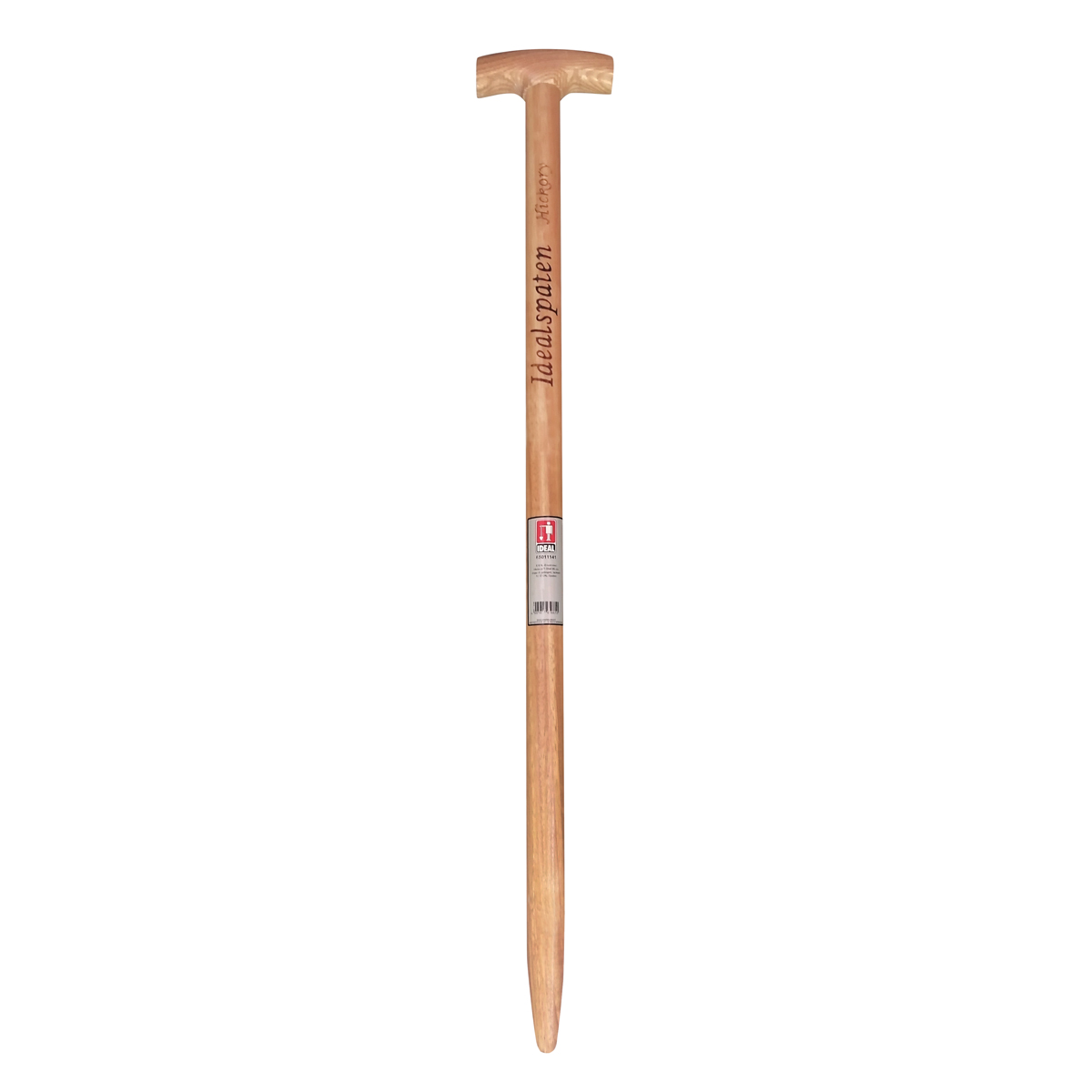 Hickory-T-Stiel 85 cm mit Aufdruck Idealspaten Hickory als Ersatzstiel für IDEAL-Spaten.