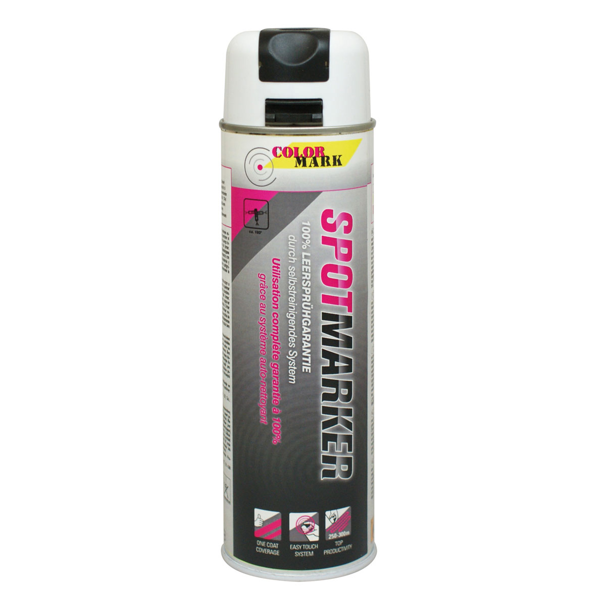 Markierfarbe - Colormark - Spotmarker weiss mit Sicherheitskappe, 500 ml