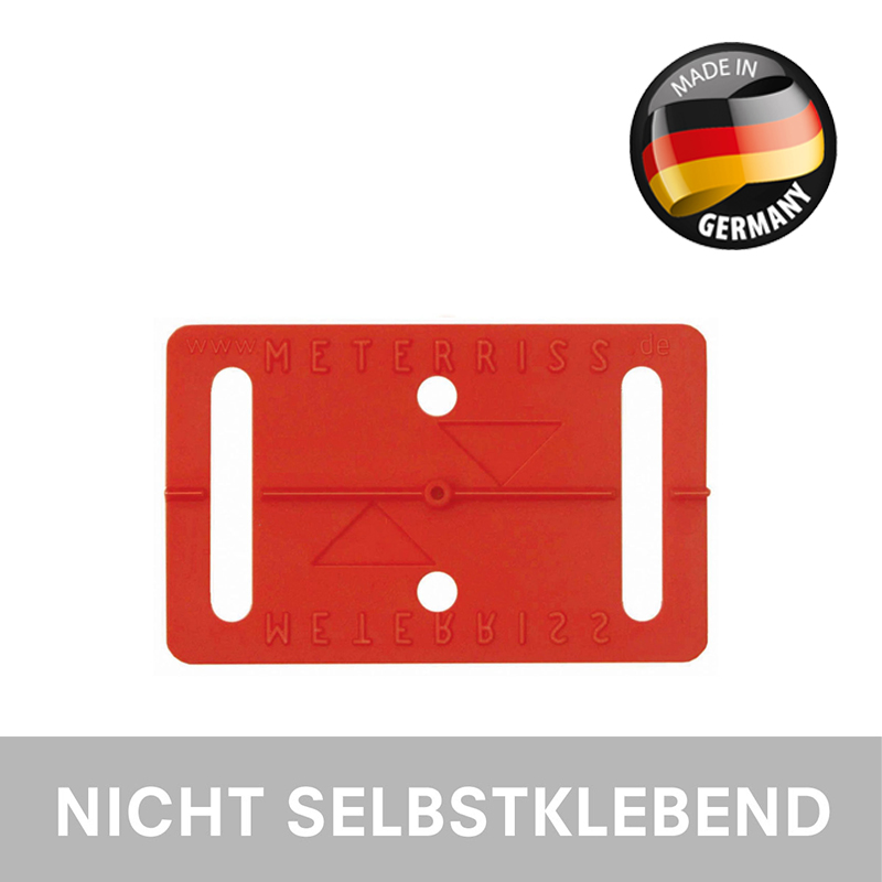 Meterriss-Plakette RS10 - Selbstklebend von Rothbucher Systeme - Weiß