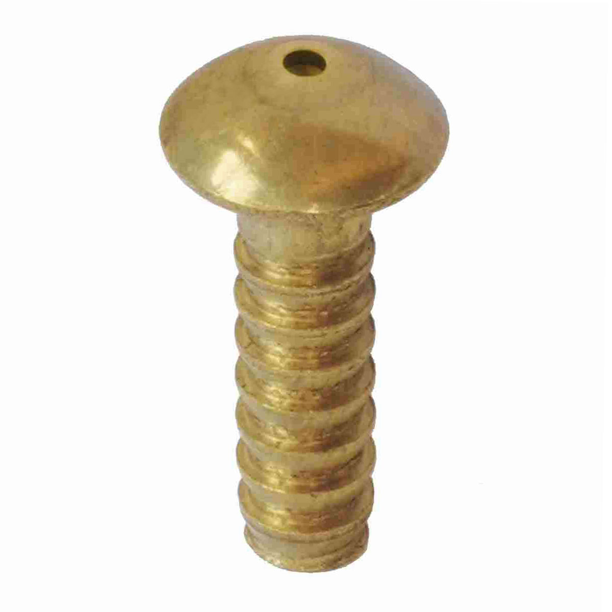 Bolzen aus Messing mit ZENTRIERUNG Kopf-Ø 28 mm, Schaft-Ø 14 mm,Länge 55 mm