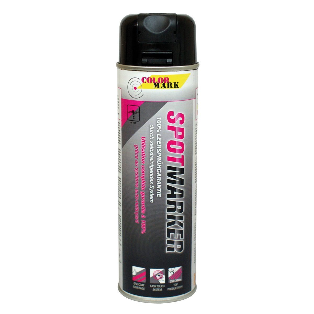 Markierfarbe - Colormark - Spotmarker schwarz mit Sicherheitskappe, 500 ml