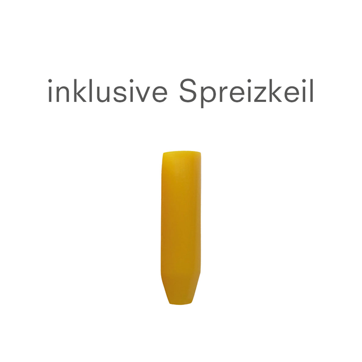 Abschlussplatten, gelb 1/2", Ø 60 mm ohne Aufschrift