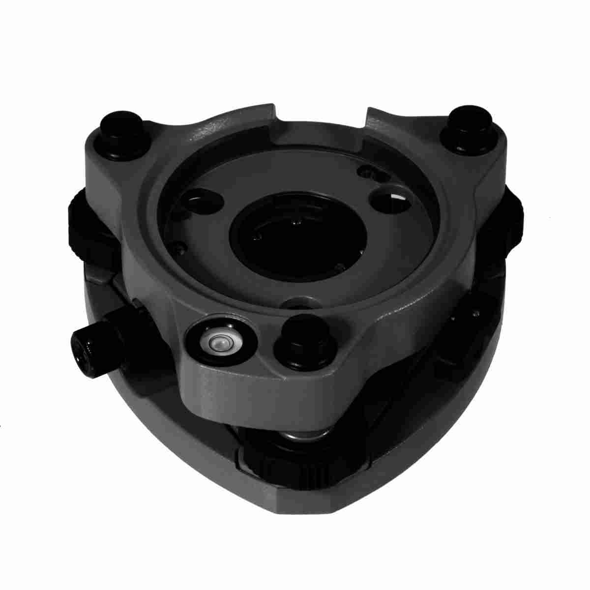 Hochpräzisions-Dreifuß mit optischem Lot in Schwarz für präzise Vermessung.
