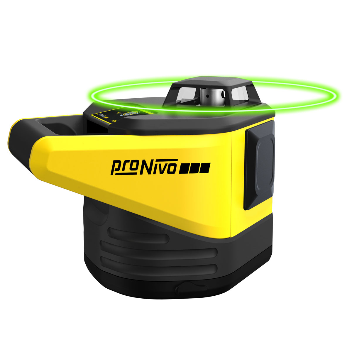 proNIVO Rotationslaser PNHLG mit grünem rotierendem Laserstrahl.