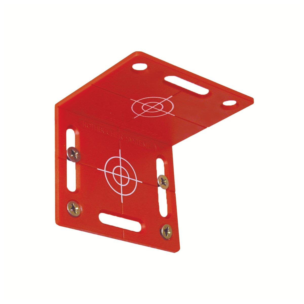 Winkel-Vermessungs-Plakette RS100, rot, von Rothbucher Systeme