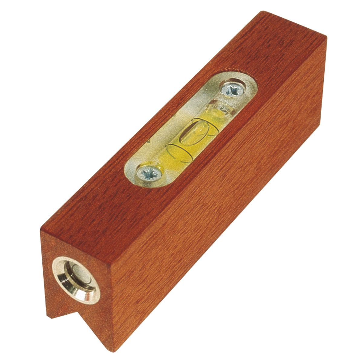 Taschenlattenrichter aus Holz, 10 cm mit Dosen- und Röhrenlibelle