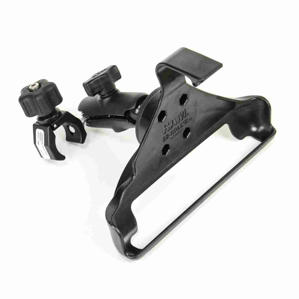 Schwarze RAM EZ-Roll'r Stabhalterung mit Rohrklemme und Gelenkarm für RT4 und Mesa 3.
