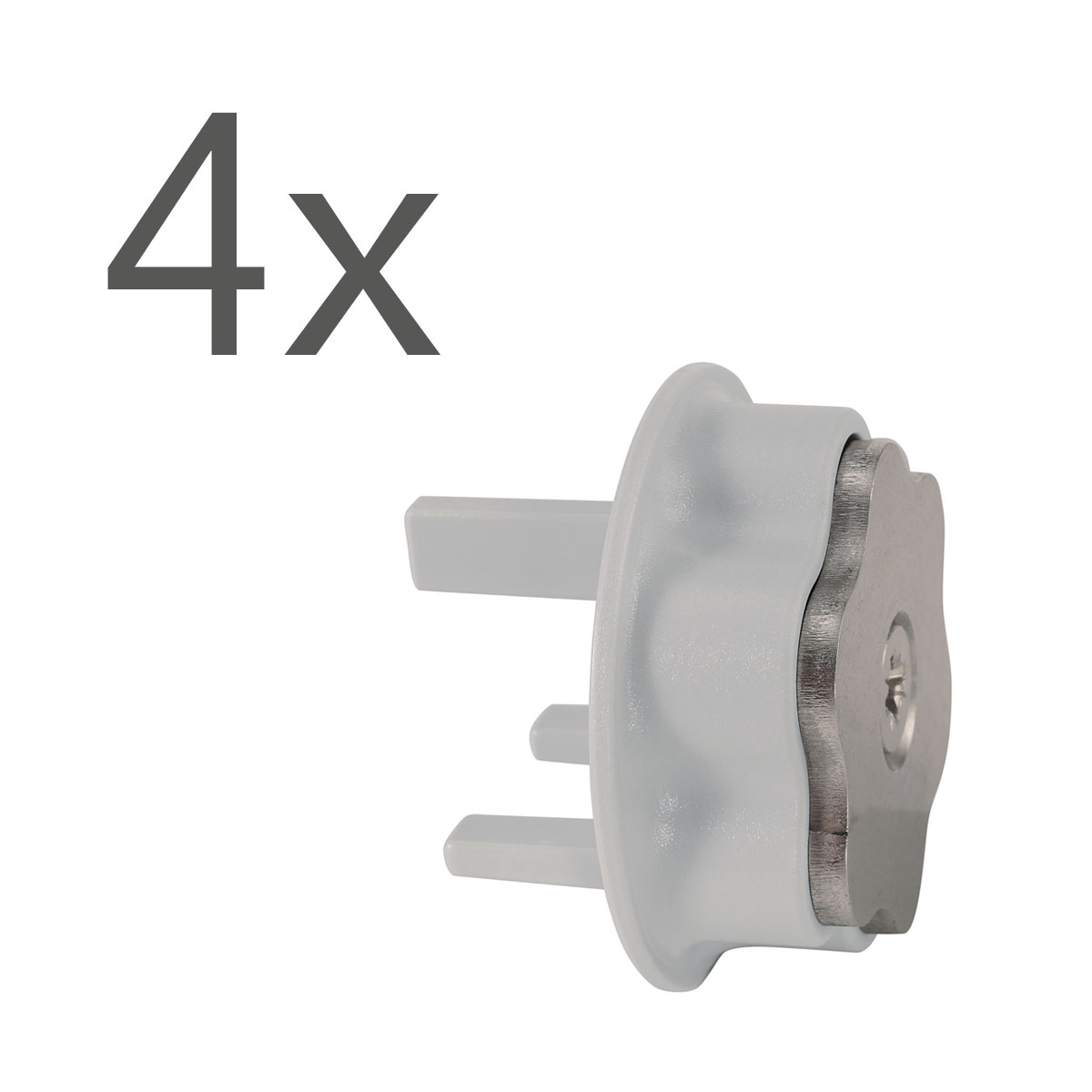 Vier magnetische Befestigungsmarker für Scannertargets, Teil des Kofferset "Scannermarken".