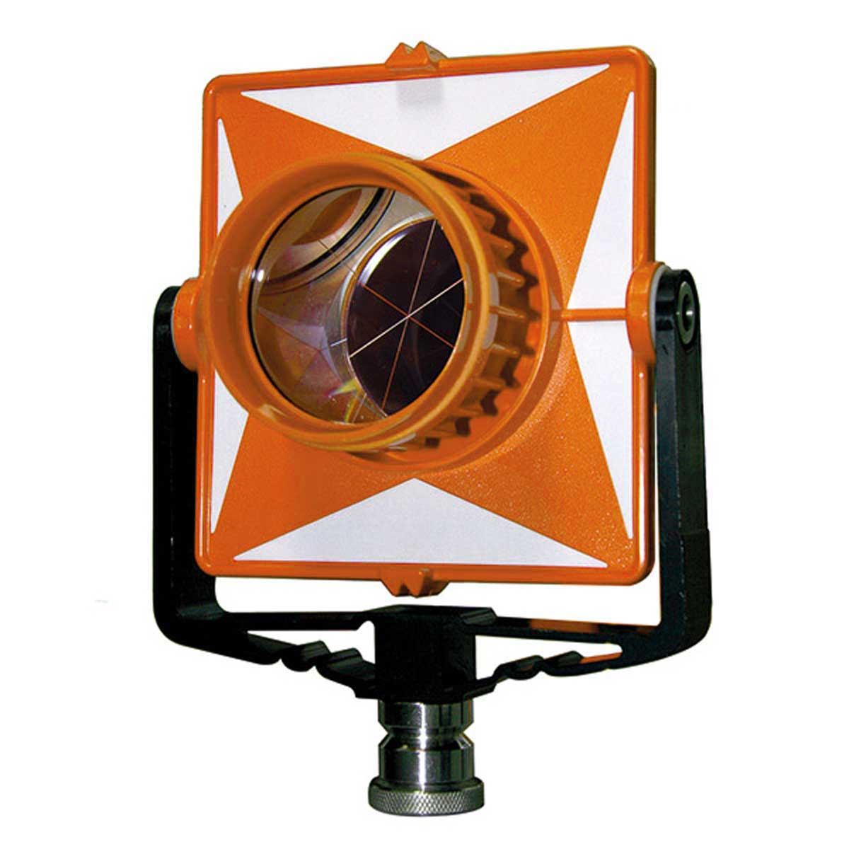 Prisma (62,5 mm) mit Halterung und Zieltafel aus Polycarbonat, orange