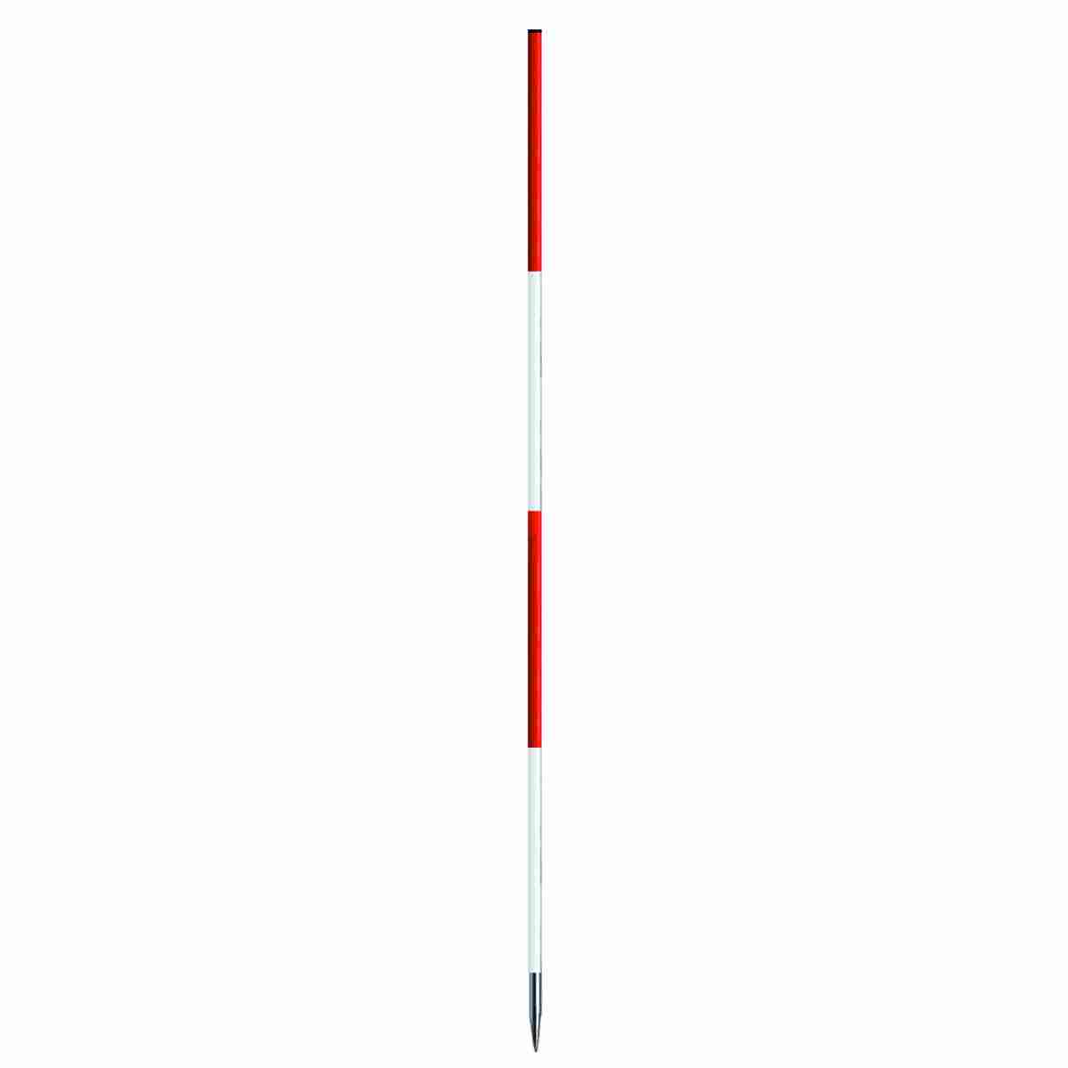Premium Fluchtstab mit Rundspitze aus Holz-PVC, leuchtrot, Länge 2,16 m