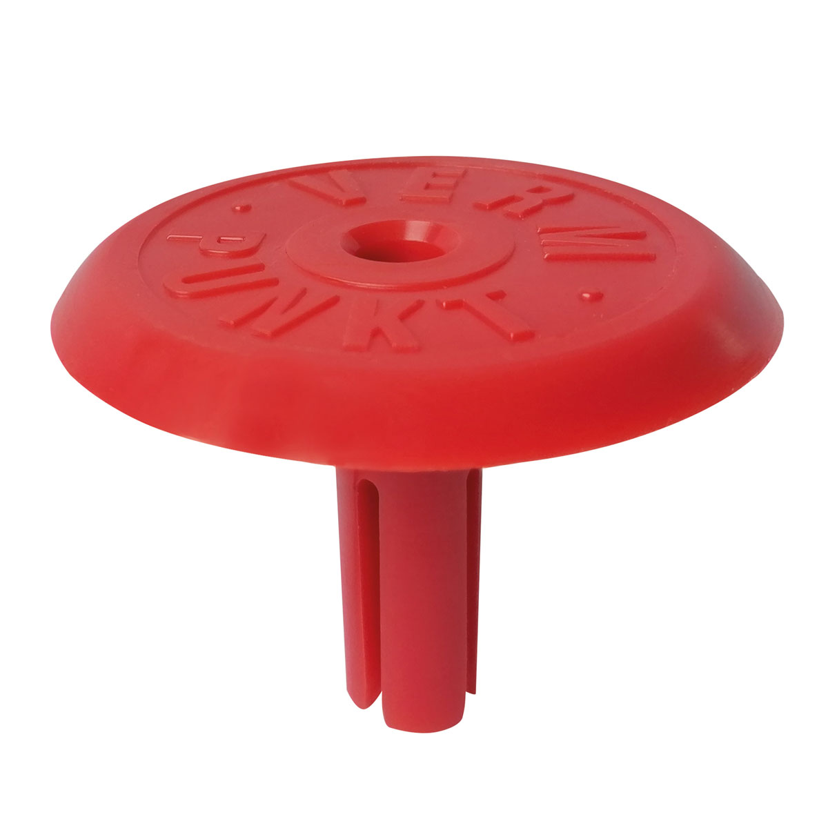 Abschlußplatten aus Polyamid 1/2", Ø 90 mm "Verm.Punkt" - rot