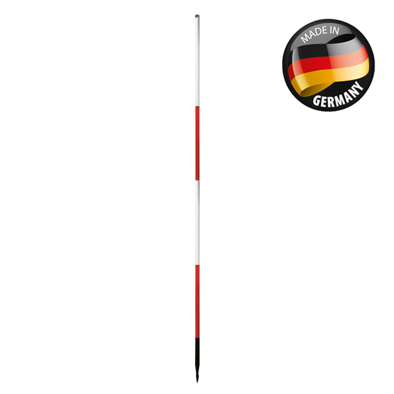 Glasfiber-Fluchtstäbe, 2,16 m, Ø 25 mm Nedo 113 432 Spitze E (Dreikant)