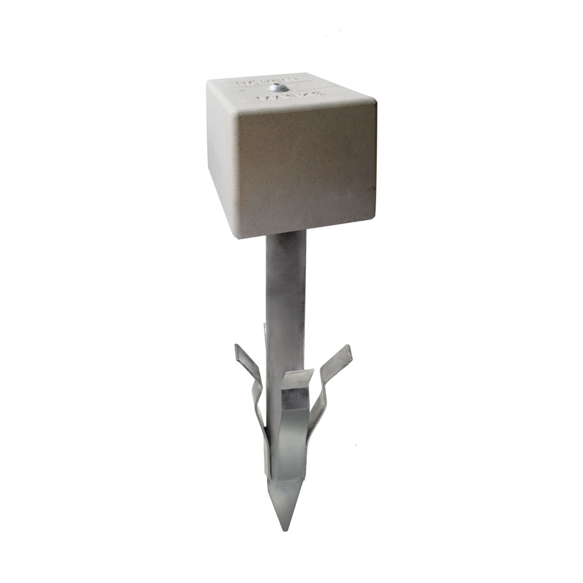 Höhenfestpunkt-Marken, Kopffarbe weiß Rohr-Schaft, Länge 600 mm, Ø 42 mm Höhenfestpunkt-Marken, Kopffarbe weiß Rohr-Schaft, Länge 600 mm, Ø 42 mm