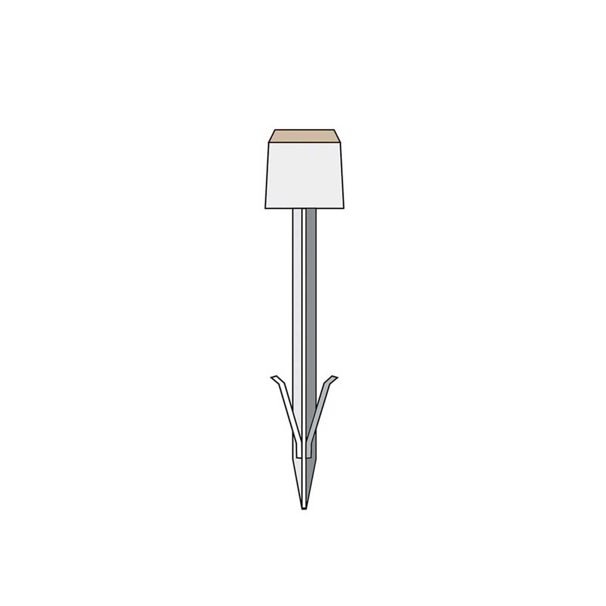 T-Marken, weiß, Strichkreuz Kopfgr. 90x90x80 mm, Länge 400 mm