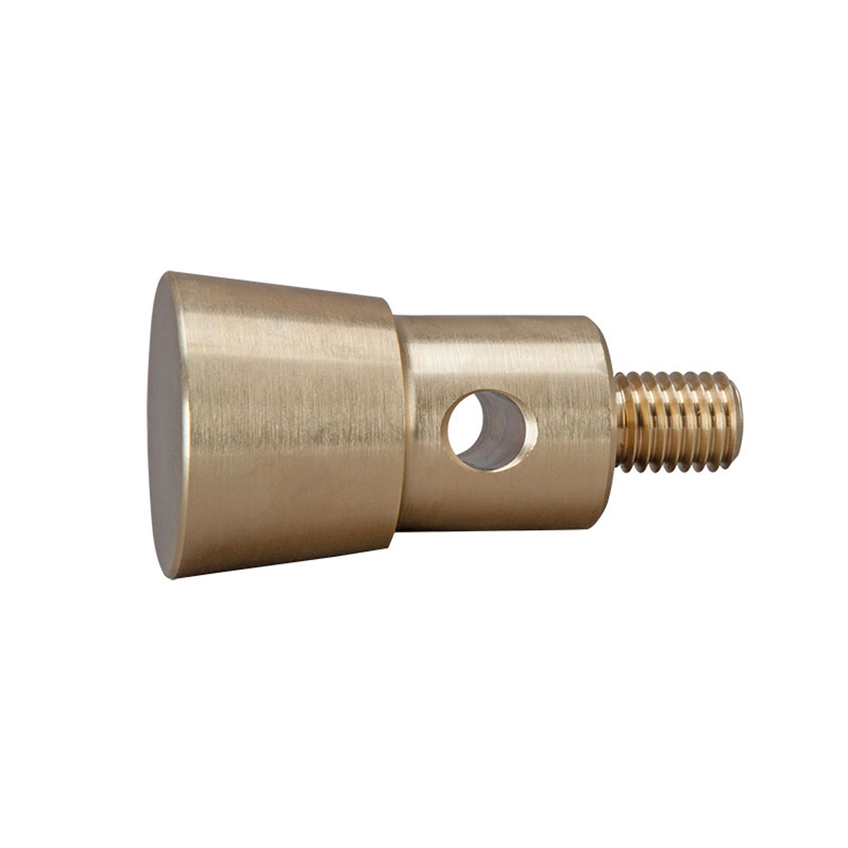 Messkopf aus Messing, 50 mm Kopf-Ø 35 mm, Bohr-Ø 22 mm, M12-Gewinde Messkopf aus Messing, 50 mm Kopf-Ø 35 mm, Bohr-Ø 22 mm, M12-Gewinde