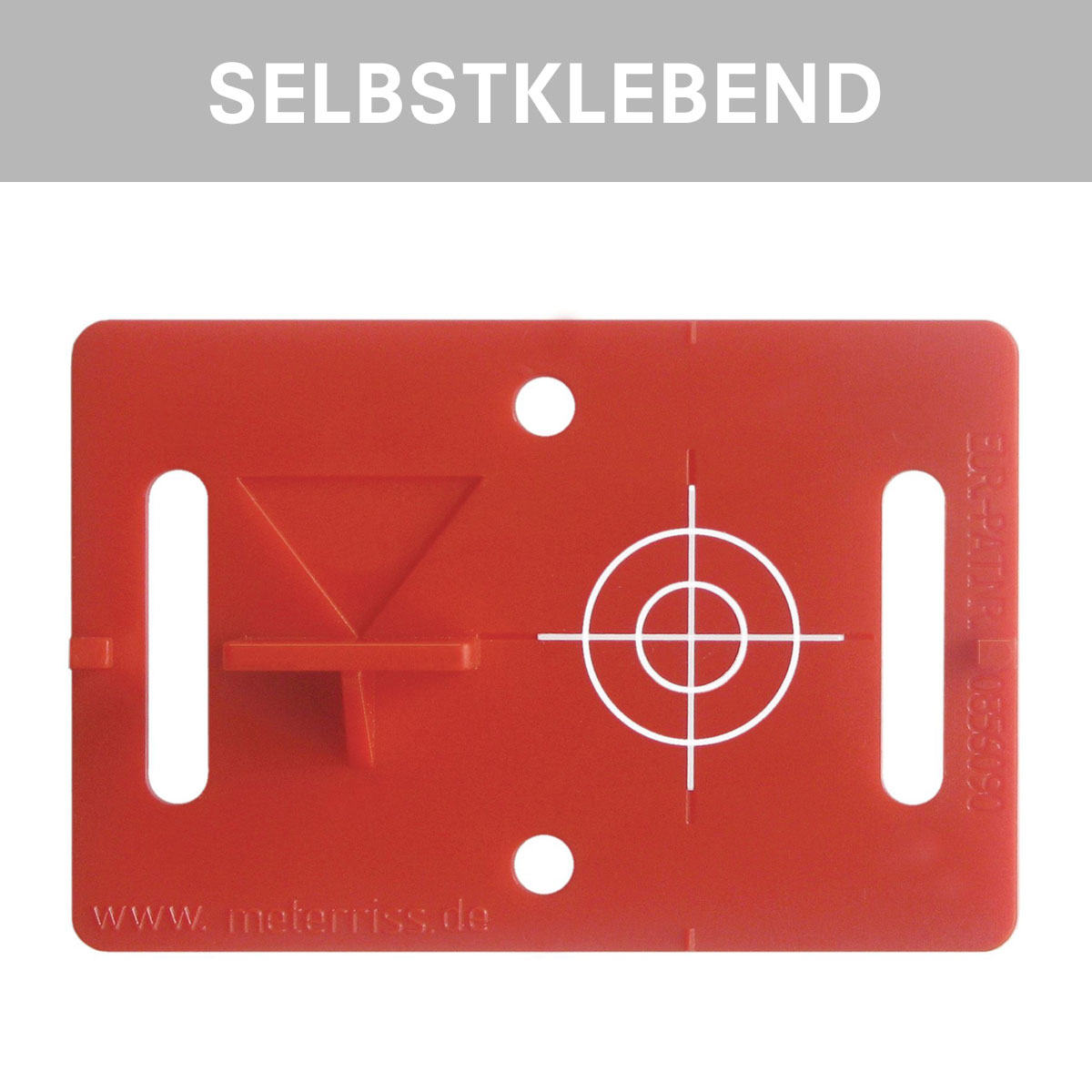 BIM Vermessungsplakette RS 41, rot, selbstklebend, von Rothbucher Systeme