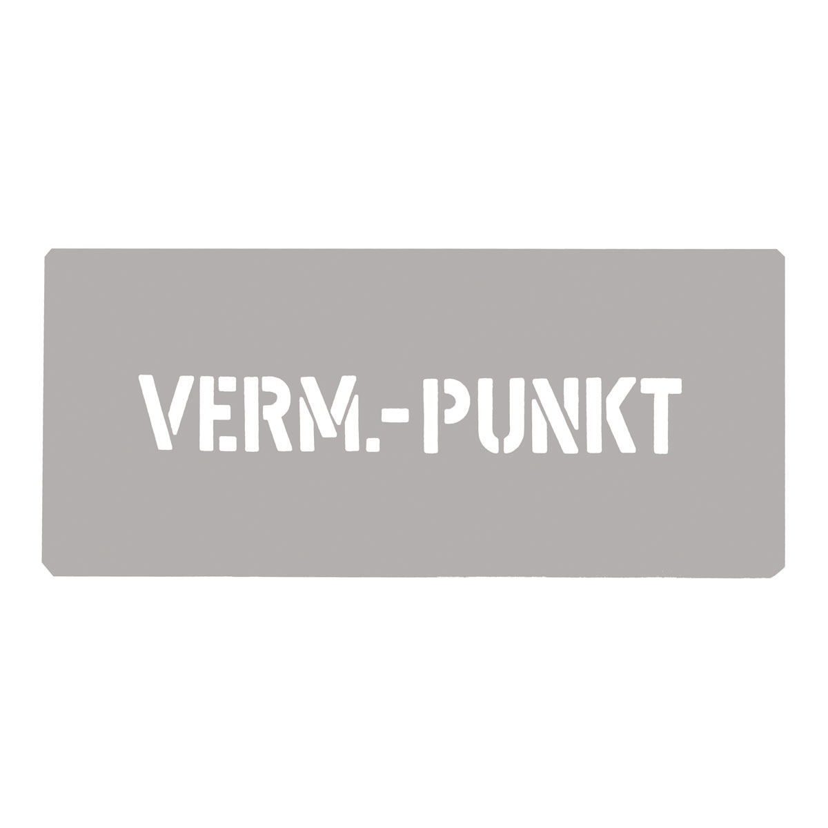 Markierschablone aus Zinkblech "Verm.Punkt", Gr. 25 x 185 mm